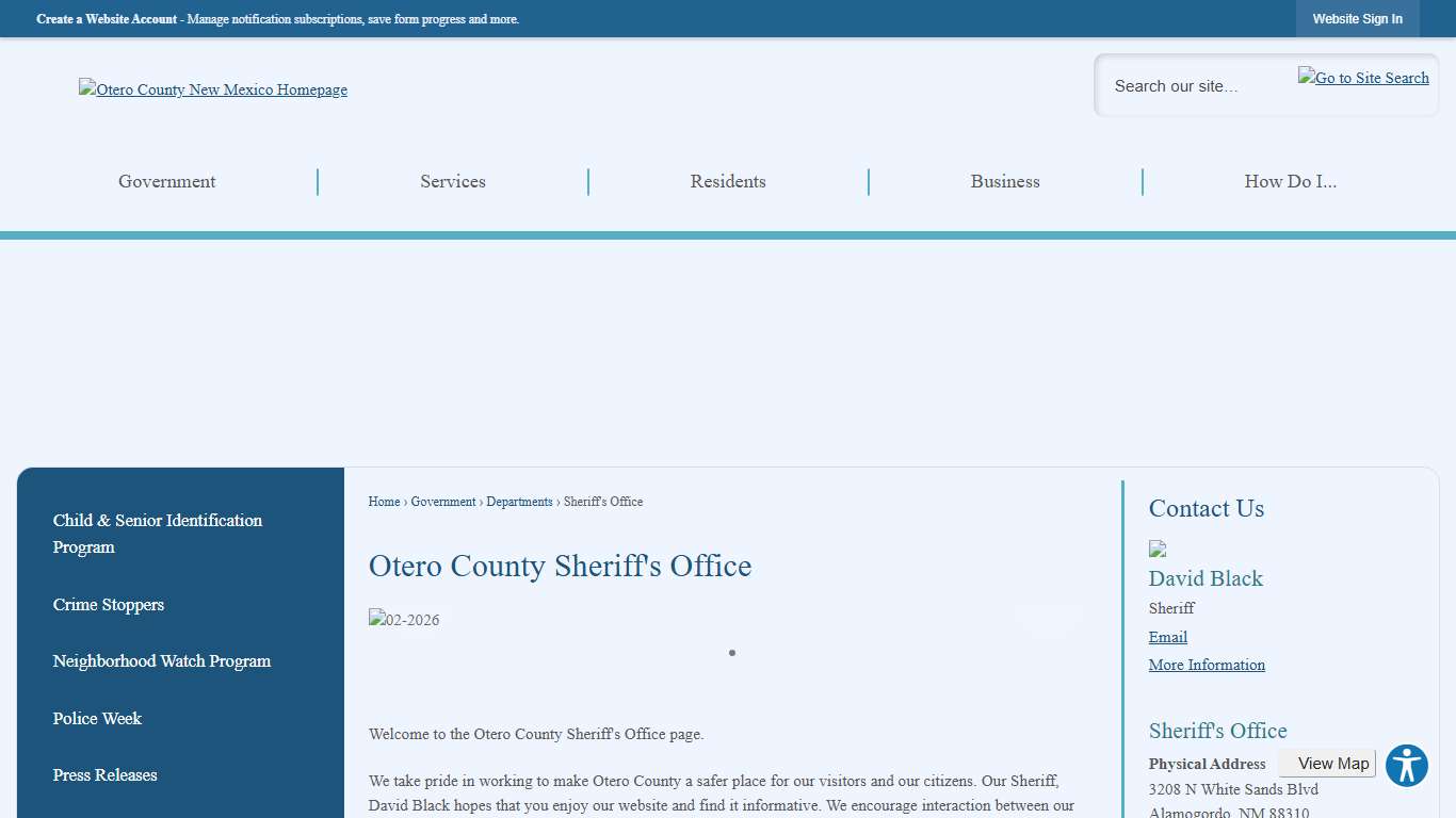 Otero County Sheriff's Office | Otero County, NM